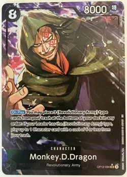 Monkey D. Dragon Alt Art SR OP12-094 – One Piece TCG – Legacy of the Master NM - Image 1