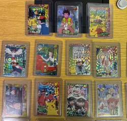 Lot Of 48 Carddass Pokemon Vintage Pocket Monsters Vending HOLO Stickers - Image 2