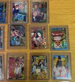 Lot Of 48 Carddass Pokemon Vintage Pocket Monsters Vending HOLO Stickers - Image 4