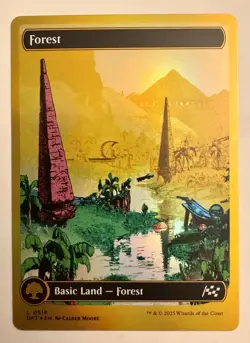 Forest (0516) (First-Place Foil) Aetherdrift Foil MTG DFT - Image 1