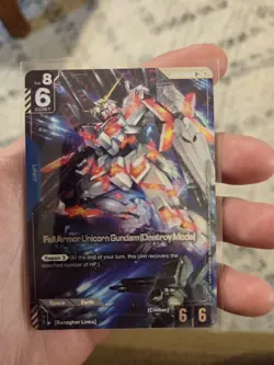 Full Armor Unicorn Destroy Mode Alternate - GD03-010 U+ - Gundam TCG Card Game - Image 1