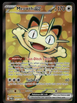 Pokemon Cards Meowth ex 107/088 Perfect Order Ultra Rare NM *2 - Image 1
