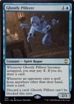 223 GHOSTLY PILFERER RARE STREETS OF NEW CAPENNA COMMANDER MTG CARD - Image 1