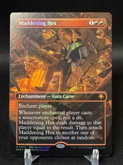Maddening Hex ~~ Borderless - Foil NM-Mint, English Special Guests MTG Magic - Image 1