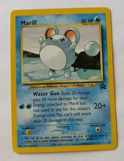 Vintage MARILL 29 Black Star Promo Non-Holo Pokemon Rare NM 🌟 Super Clean Card - Image 1