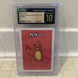 CGC PRISTINE 10 CHARMANDER OLD MAID PLAYING CARDS 2019 JAPANESE POKEMON CARD - Image 1