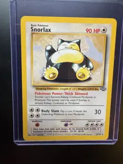 Pokemon TCG Snorlax Jungle 27/64 1st Edition 90 HP Basic Rare Regular Card - Image 1