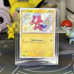 Pokemon Toxel 140/091 SV: Paldean Fates Shiny Rare Holo Basic Card - Image 1