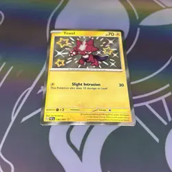 Pokemon Toxel 140/091 SV: Paldean Fates Shiny Rare Holo Basic Card - Image 2