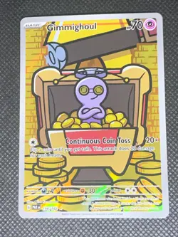 Gimmighoul 198/182 - Paradox Rift Pokemon Card - NM - Image 1