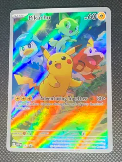 Pikachu SVP027 - S&V Base Set ETB Promo Pokemon Card - NM - Image 1