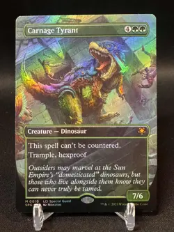 MTG Carnage Tyrant (Borderless FOIL) Special Guests - NM - Image 1