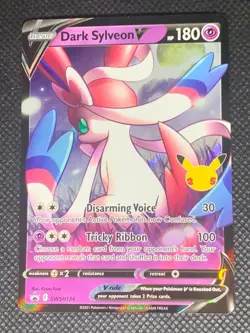 Dark Sylveon V SWSH134 - Celebrations Promo Pokemon Card - NM - Image 1