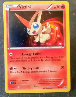 2017 POKEMON XY VICTINI HL 70 ULTRA RARE HOLO FOIL PROMO CARD XY189 NM - Image 1