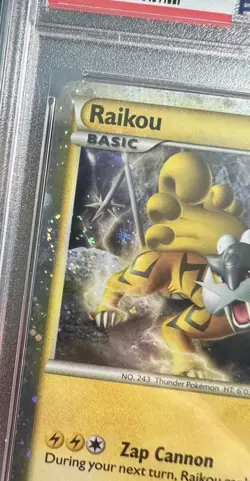Double Swirls! Raikou #HGSS19 PSA 8 Heart Gold Soul Silver Pokemon Card Promo - Image 2