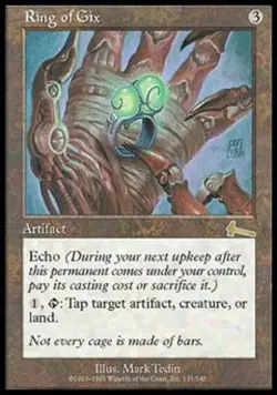 Ring of Gix - Medium Play MTG Urza's Legacy - Image 1