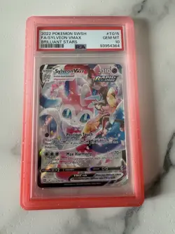 2022 Sylveon VMAX TG15/TG30 Brilliant Stars Trainer Gallery Full Art Card PSA 10 - Image 1