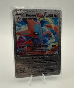 Deoxys VSTAR SWSH268 Promo Textured Silver Metallic Foil Card - Image 1