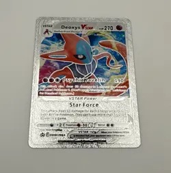 Deoxys VSTAR SWSH268 Promo Textured Silver Metallic Foil Card - Image 2