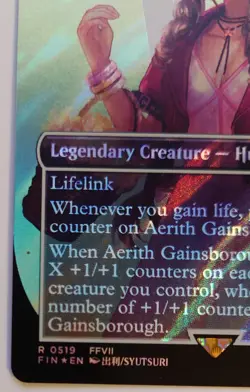 Aerith Gainsborough (Borderless) (Surge Foil) Final Fantasy Foil MTG - Image 2