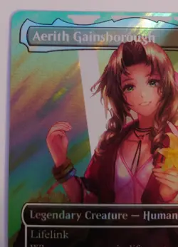 Aerith Gainsborough (Borderless) (Surge Foil) Final Fantasy Foil MTG - Image 5