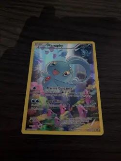 Pokemon TCG Manaphy XY113 Black Star Promo Card NM Ungraded - Image 1