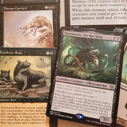 Deck of Magic Commander Cards =***Little Toxic RATS*** Tribal Mono Black - Image 1