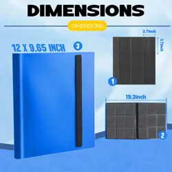 Trading Card Binder,9 Pocket 20 Pages 360 Cards,Collector Album,Card Folder f... - Image 2