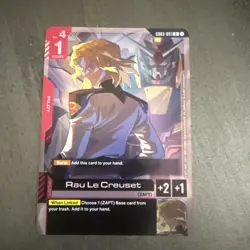 Rau Le Creuset GD03-091 Rare Gundam Card Game Steel Requiem NM - Image 1
