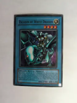 Yu-Gi-Oh Card Paladin of White Dragon DR1-EN081 Dark Revelation 1 Super Rare NM - Image 1