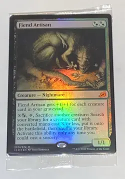 SEALED Fiend Artisan Prerelease Foil Ikoria: Lair of Behemoths MTG MAGIC NEW - Image 1