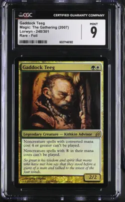 GADDOCK TEEG Lorwyn Foil Rare CGC 9 MTG EDH [Nostalgium] - Image 1