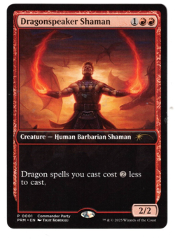 MTG DRAGONSPEAKER SHAMAN COMMANDER PARTY PROMO RED HUMAN NM Visit My eBay Store - Image 1