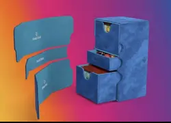 Gamegenic Stronghold 200+ XL Blue convertible deck box - Image 2