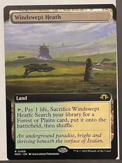 Windswept Heath Extended Art - Modern Horizons 3 MTG Magic the Gathering - Image 1