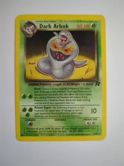 Dark Arbok 2/82 Holo Rare Team Rocket Set 2000 Pokemon TCG Card WOTC - Image 1