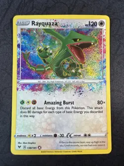 Rayquaza 138/185 Swsh04: Vivid Voltage Holo Pokemon - Image 1