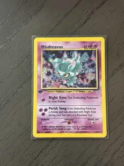 Pokemon TCG Misdreavus 11/64 1st Edition Neo Revelation Holo Rare - Image 1