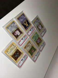 Pokemon Base Set Shadowless Holo PSA 5 Graded Lot - Image 4