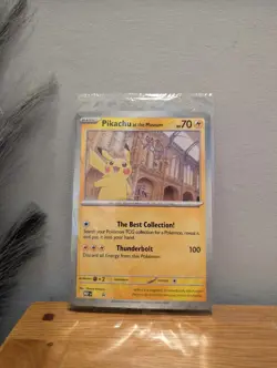 Pikachu At The Museum Limited Edition Pokemon Jumbo Promo Card Rare Sealed - Image 1