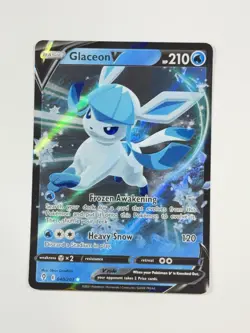 Glaceon V Pokemon Evolving Skies TCG 040/203 Ultra Rare Full Art Holo - Image 1