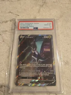 Pokemon Noivern V Evolving Skies Full Alt Art #196 PSA 10 Gem Mint - Image 1