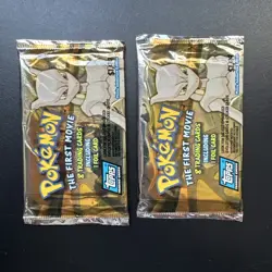 2x Pokemon The First Movie Booster Packs, Topps 1998 - Sealed - Image 3