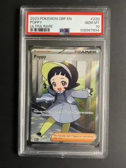 Poppy 220 PSA 10 2023 Pokemon OBF EN Ultra Rare ! - Image 1