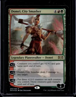 MTG Magic the Gathering Domri, City Smasher (269/296) Ravnica Allegiance FOIL - Image 1