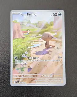 Pokemon Paldea-Felino 102/094 Illustration Rare Fatale Flammen Deutsch NM #2 - Image 1