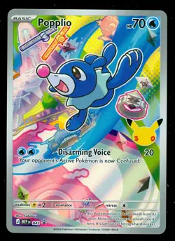 Pokemon POPPLIO MEP 045 Ascended Heroes - 1st Partner FULL ART PROMO - Image 1