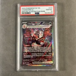 2024 POKEMON PAF EN PALDEAN FATES SPECIAL ILLUSTRATION RARE CHARIZARD EX PSA 10 - Image 1