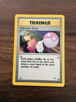 Pokemon Sabrina's Gaze Gym Heroes Trainer #125/132 Regular Common Wizards 2000 - Image 1