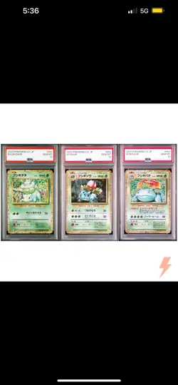 PSA 10 Bulbasaur Ivysaur Venusaur Set 001-003/032 CLF Classic Pokemon Japanese - Image 1